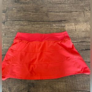 Lululemon red tennis skirt